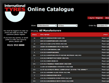 Tablet Screenshot of orders.internationaltyres.com